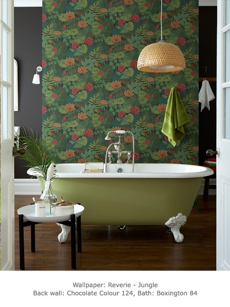 Обои Little Greene 20th Century Papers Reverie - Jungle 0280REJUNGL фото в интерьере