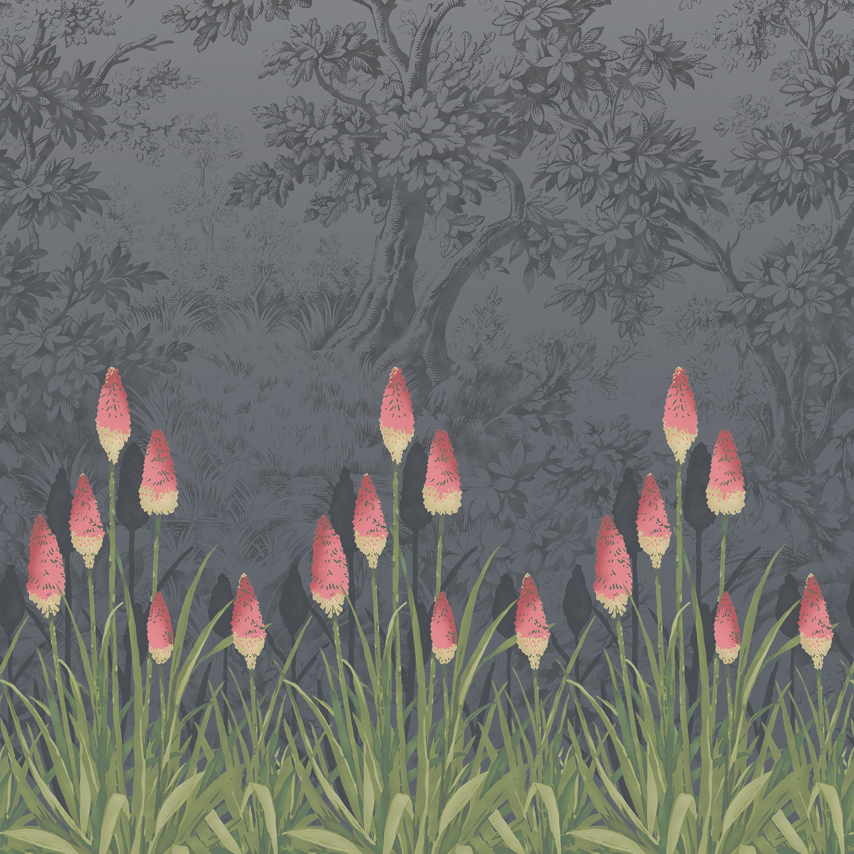 Обои Little Greene London Wallpapers IV Upper Brook Street − Minuit 0251UBMINUI