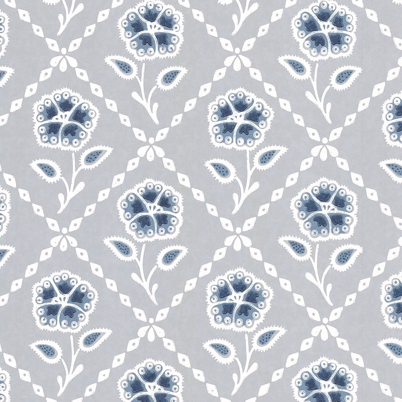Обои Little Greene Revolution Papers Whitehall - Prussian 0284WHPRUSS