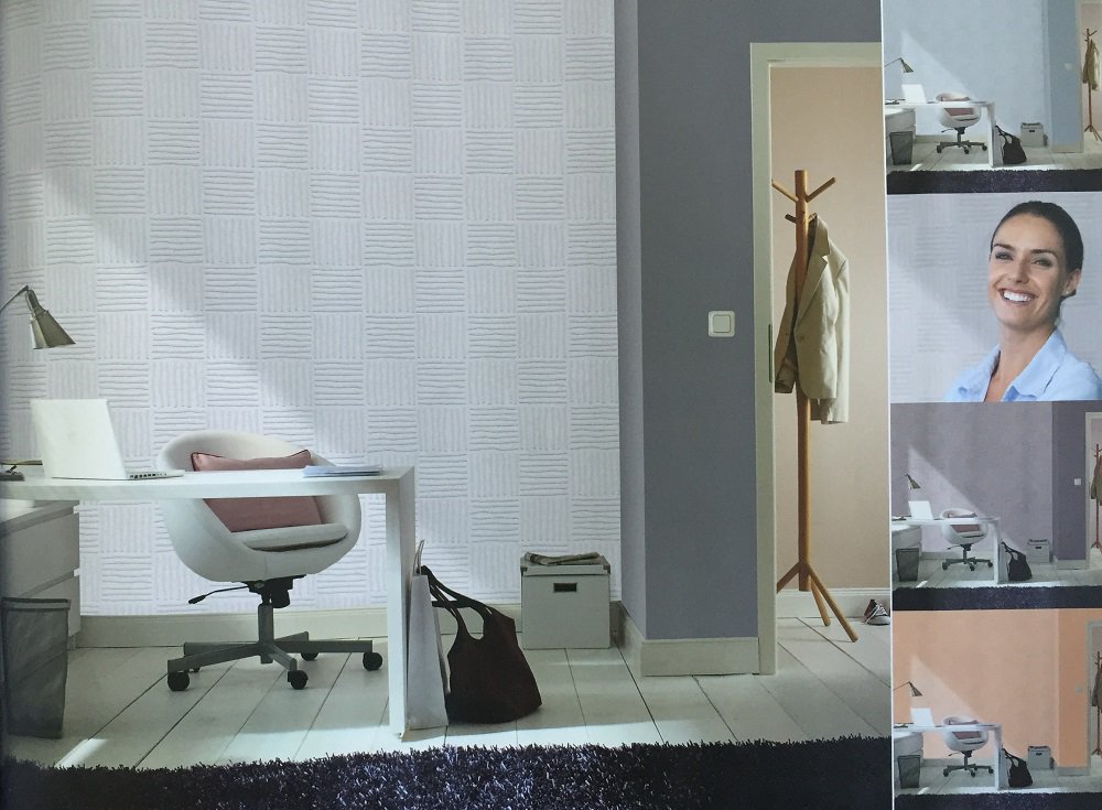 Обои под покраску Marburg Patent Decor 3D 9464 фото в интерьере