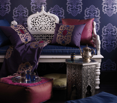 Обои Matthew Williamson Eden Empress W6544-01 фото в интерьере