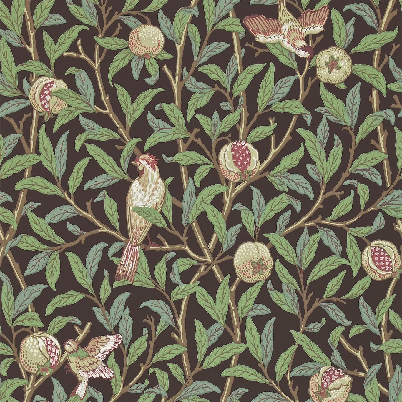 Обои Morris Archive Wallpapers II Bird & Pomegranate 212537
