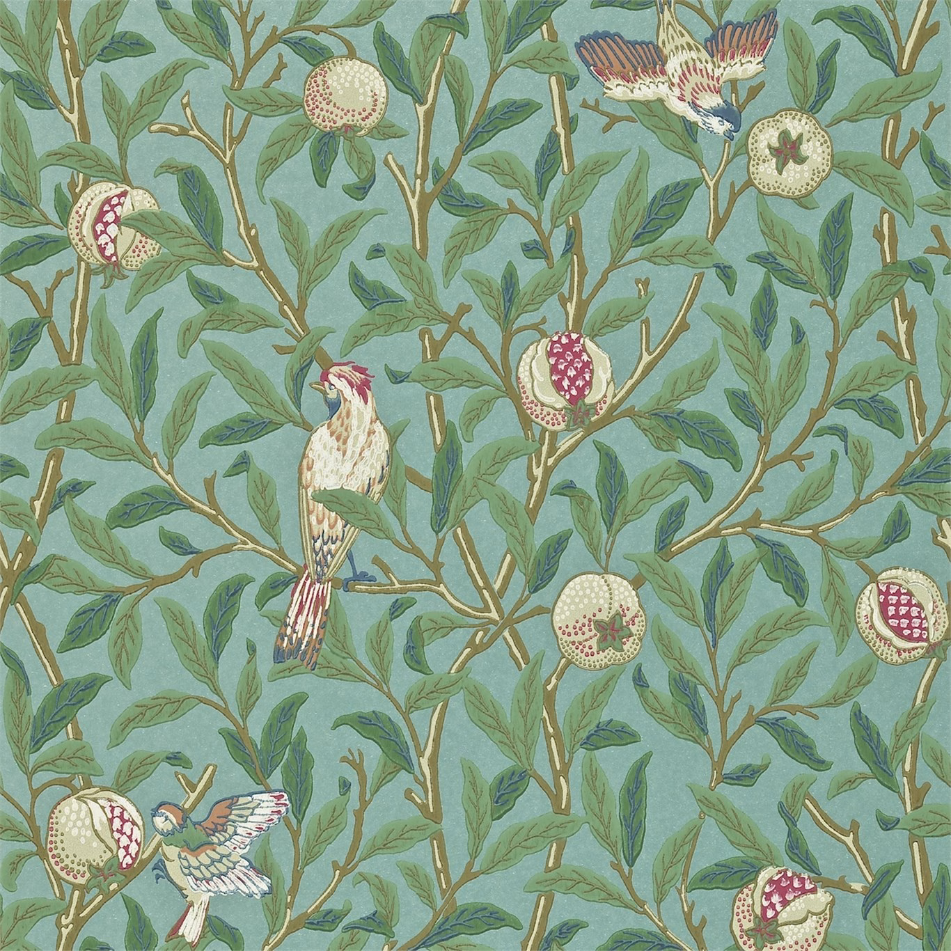 Обои Morris Archive Wallpapers II Bird & Pomegranate 212538