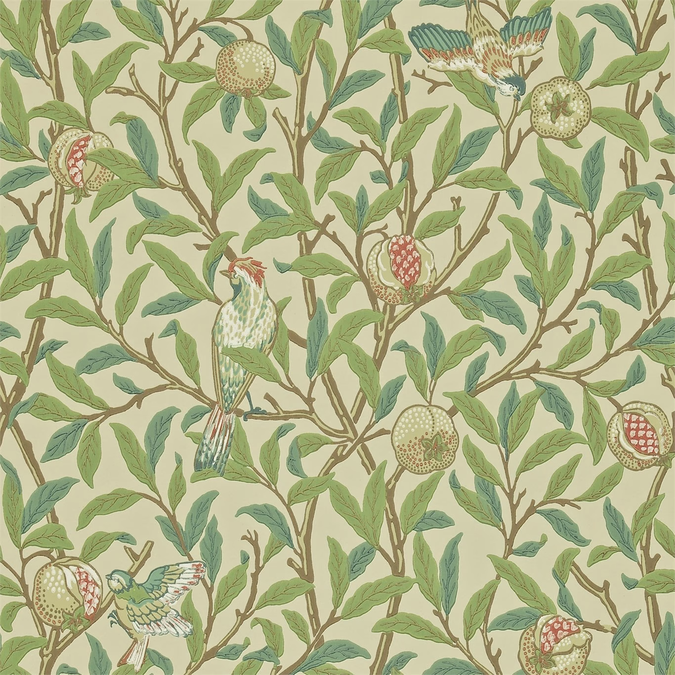 Обои Morris Archive Wallpapers II Bird & Pomegranate 212539
