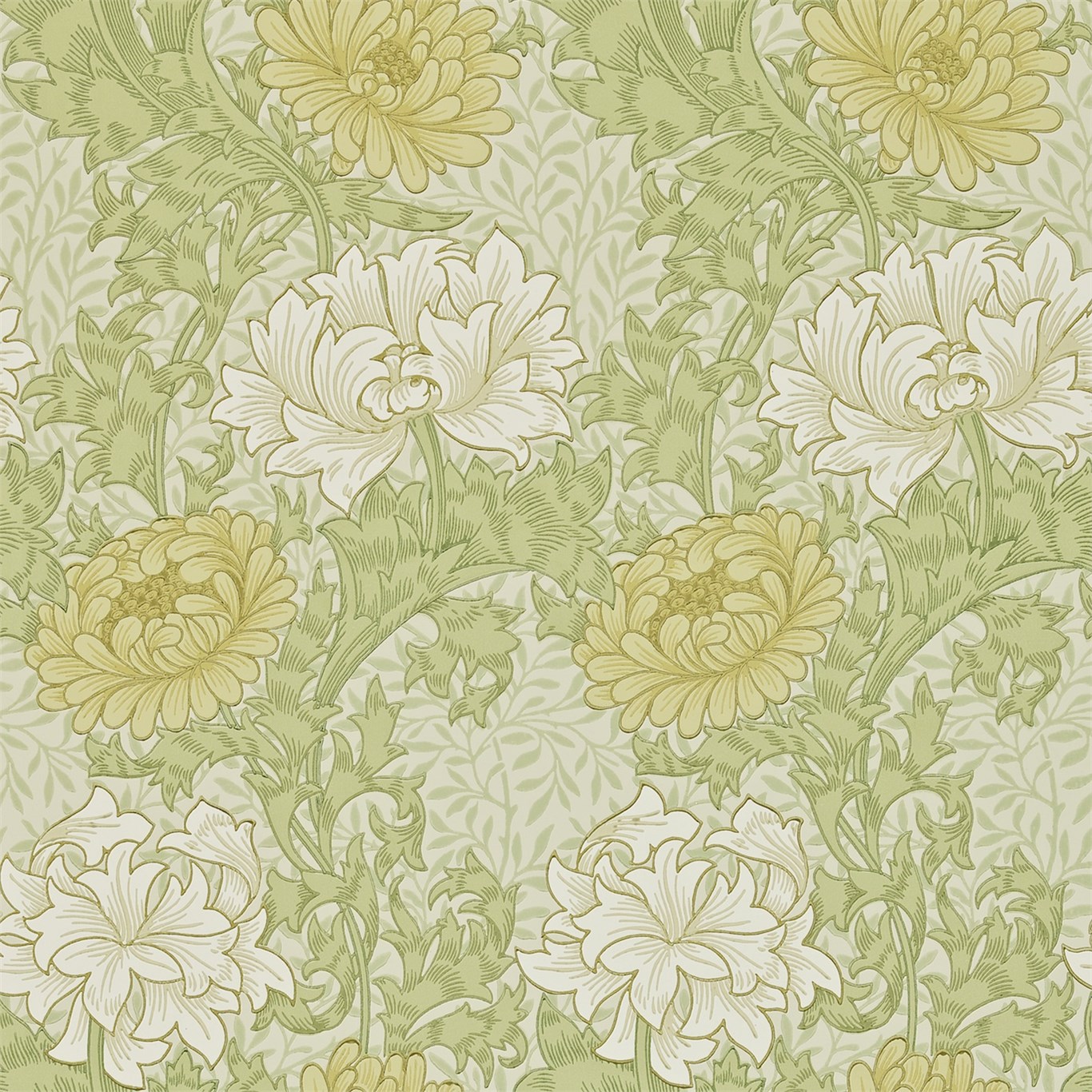 Обои Morris Archive Wallpapers II Chrysanthemum 212545