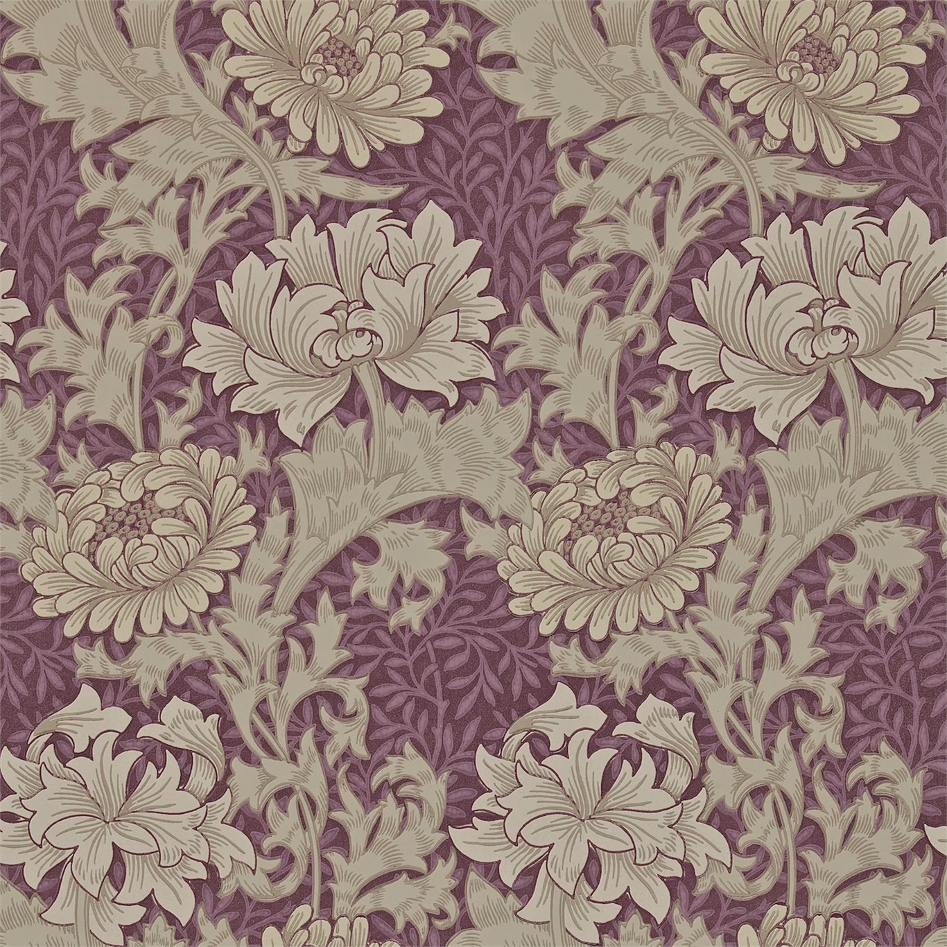 Обои Morris Archive Wallpapers II Chrysanthemum 212548