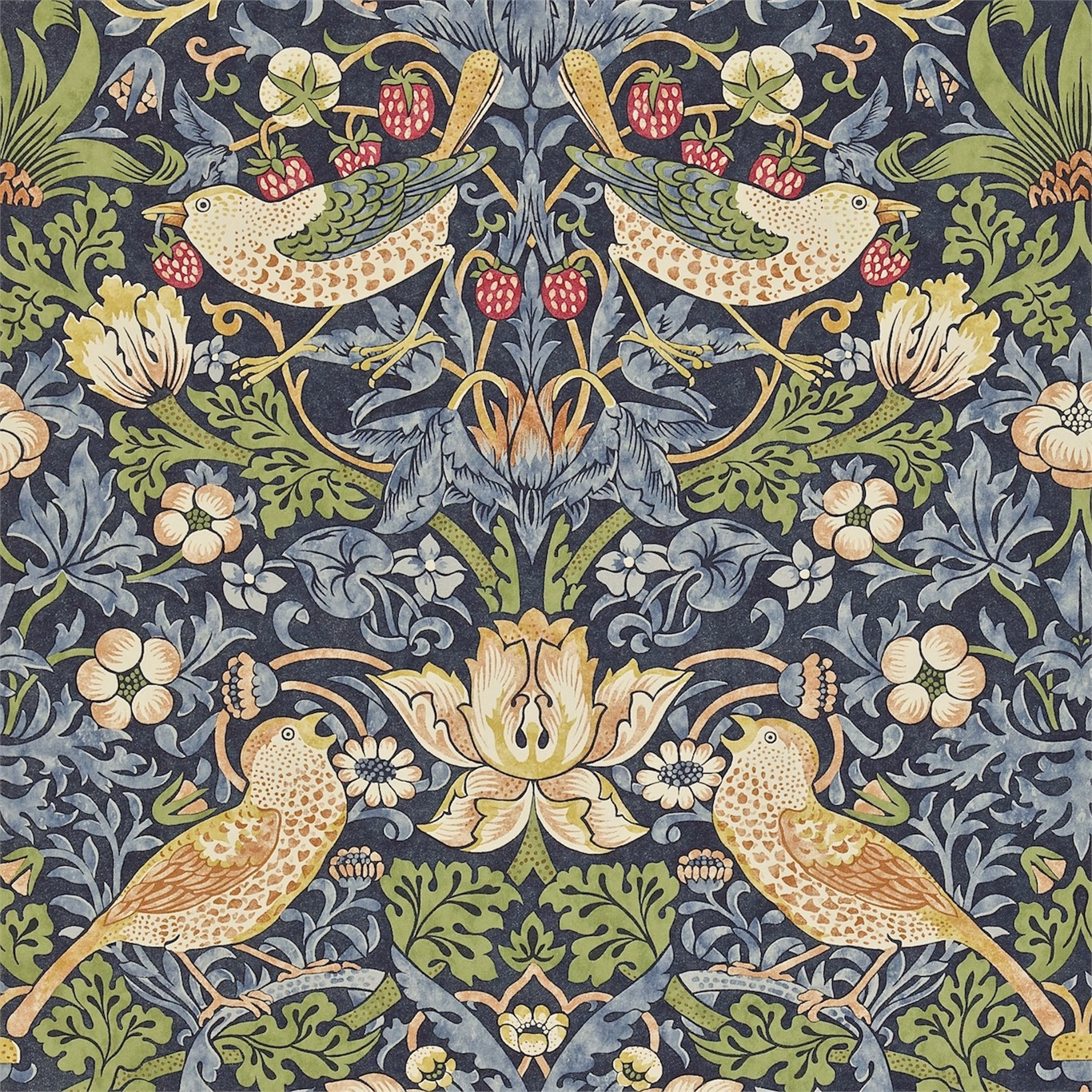 Обои Morris Archive Wallpapers II Strawberry Thief 216804/212564