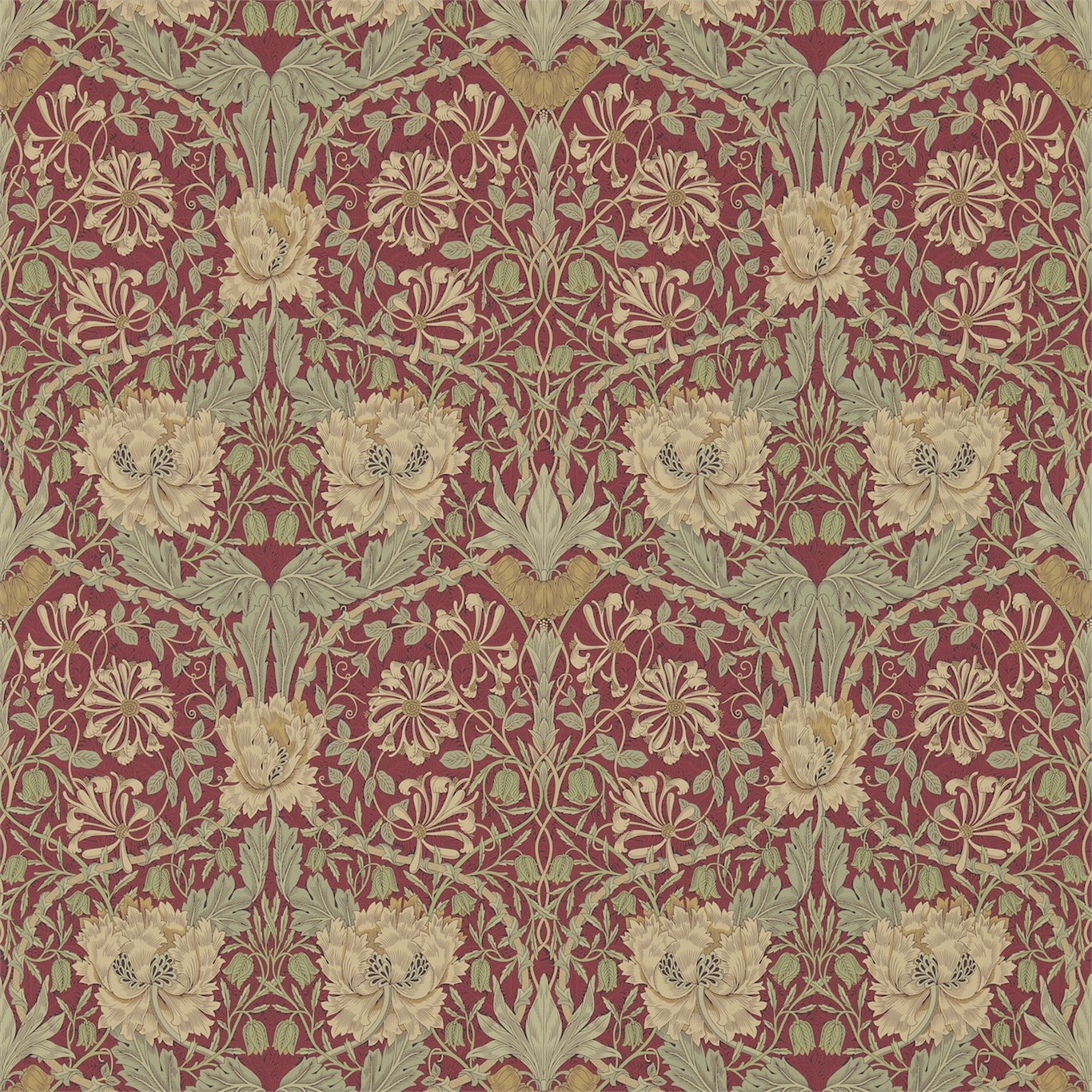 Обои Morris Archive Wallpapers III Honeysuckle & Tulip 214700