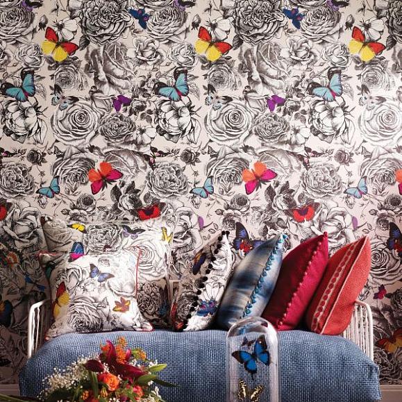 Обои Osborne & Little Verdanta Butterfly Garden W6592-01