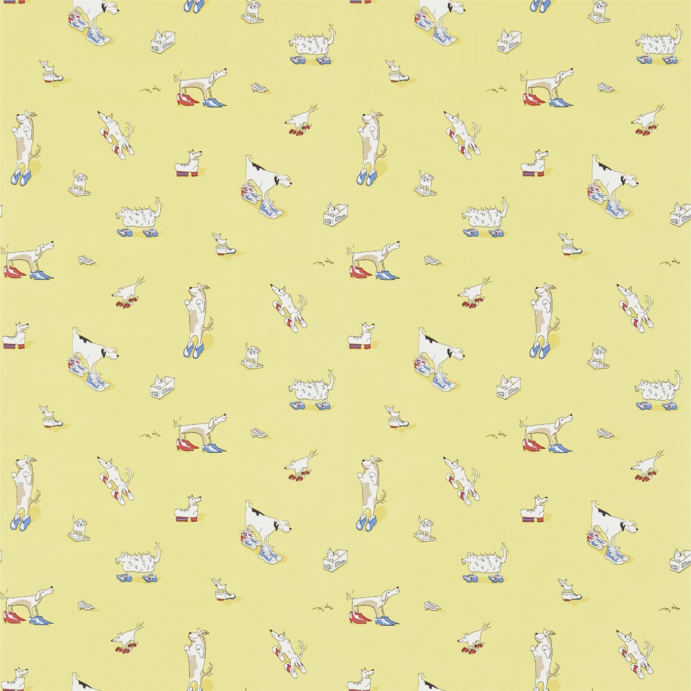 Обои Sanderson Abracazoo Dogs in Clogs 214012