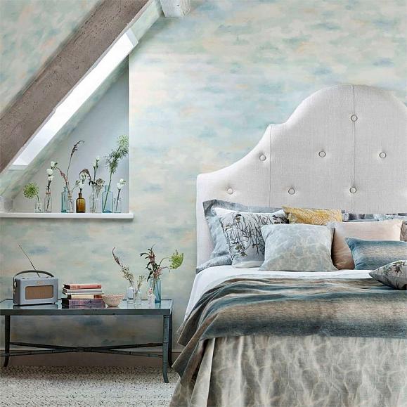 Обои Sanderson Embleton Bay Bamburgh Sky 216515 фото в интерьере