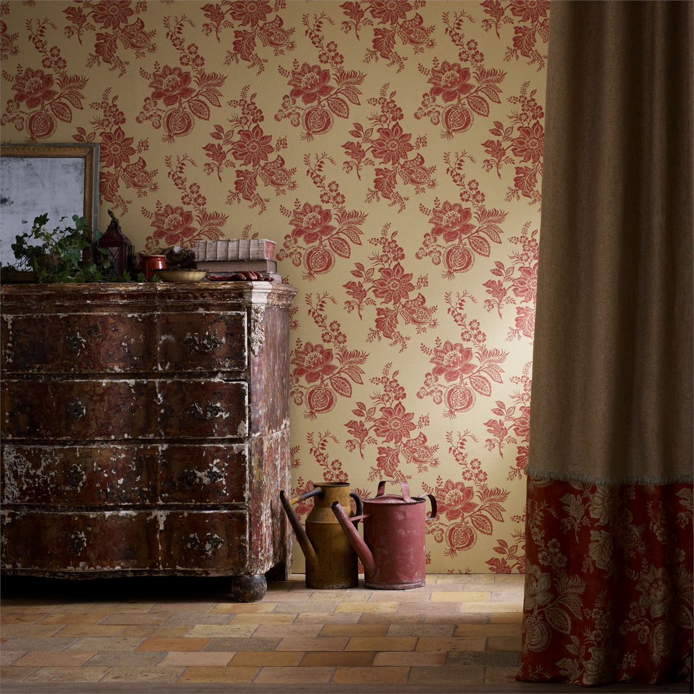 Обои Sanderson Fabienne Lyon 214092 фото в интерьере