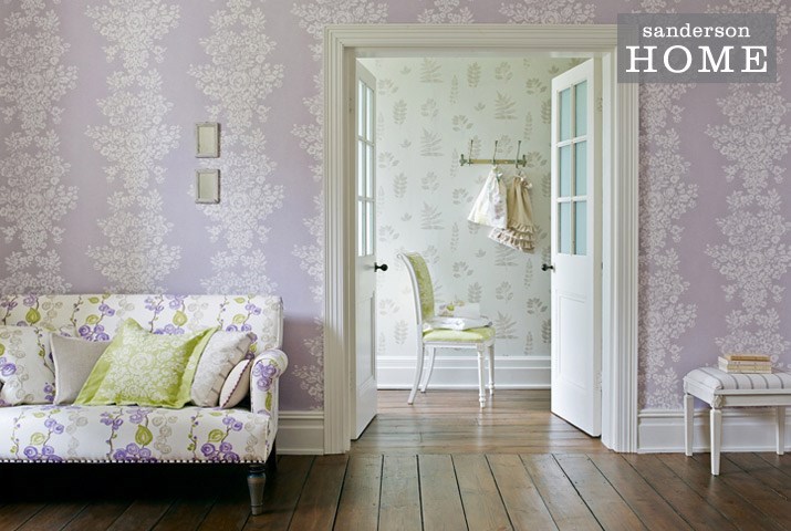 Обои Sanderson Madison Freya 212853 фото в интерьере
