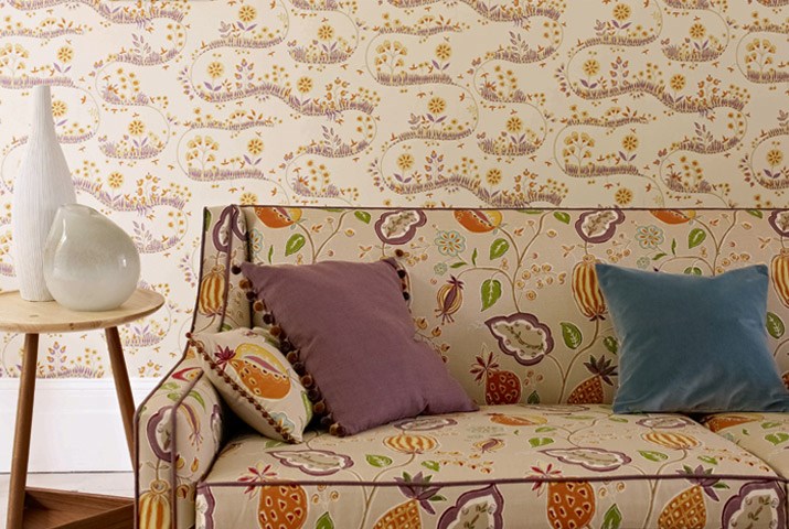 Обои Sanderson Options 11 Fantasy Garden 212413 фото в интерьере