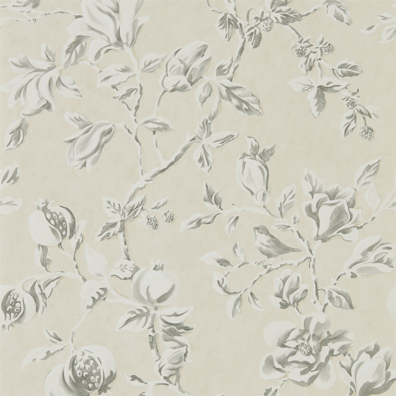 Обои Sanderson Woodland Walk Magnolia & Pomegranate 215726