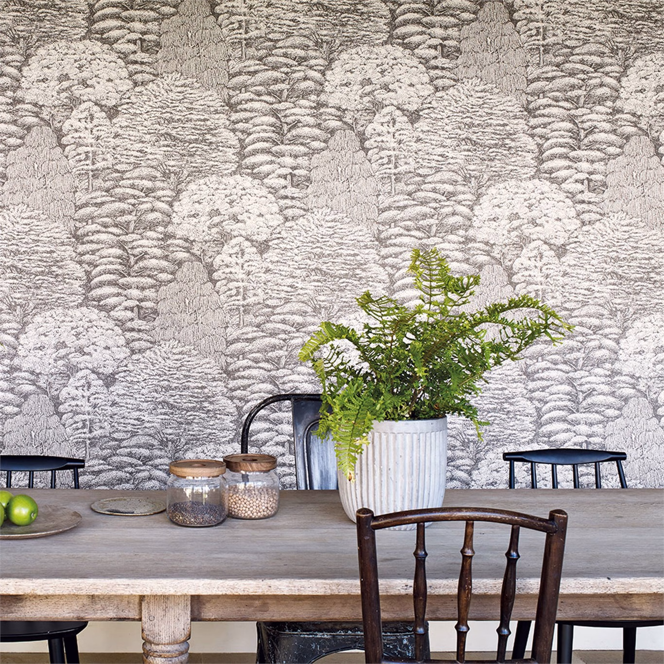 Обои Sanderson Woodland Walk Woodland Toile 215717 фото в интерьере