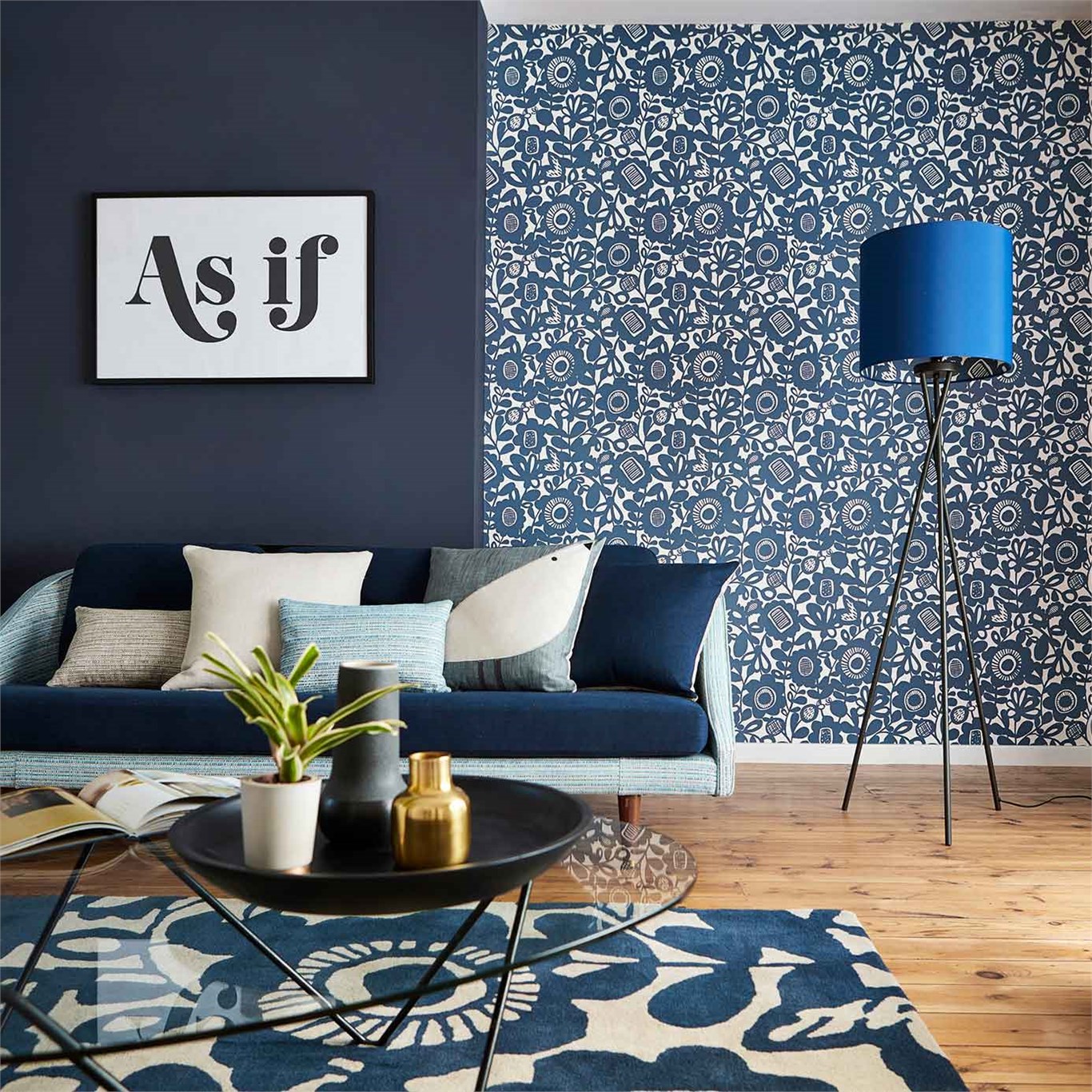 Обои Scion Noukku Kukkia 111510 фото в интерьере