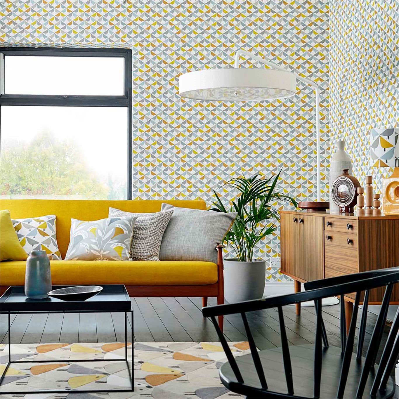 Обои Scion Noukku Lintu 111522 фото в интерьере