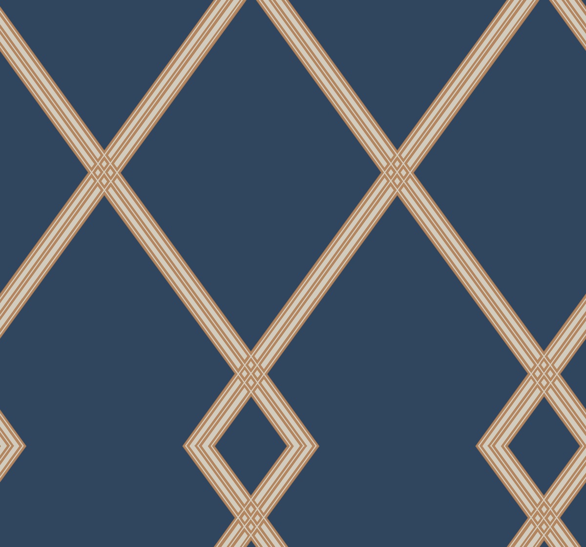 Обои York Conservatory Ribbon Stripe Trellis CY1506