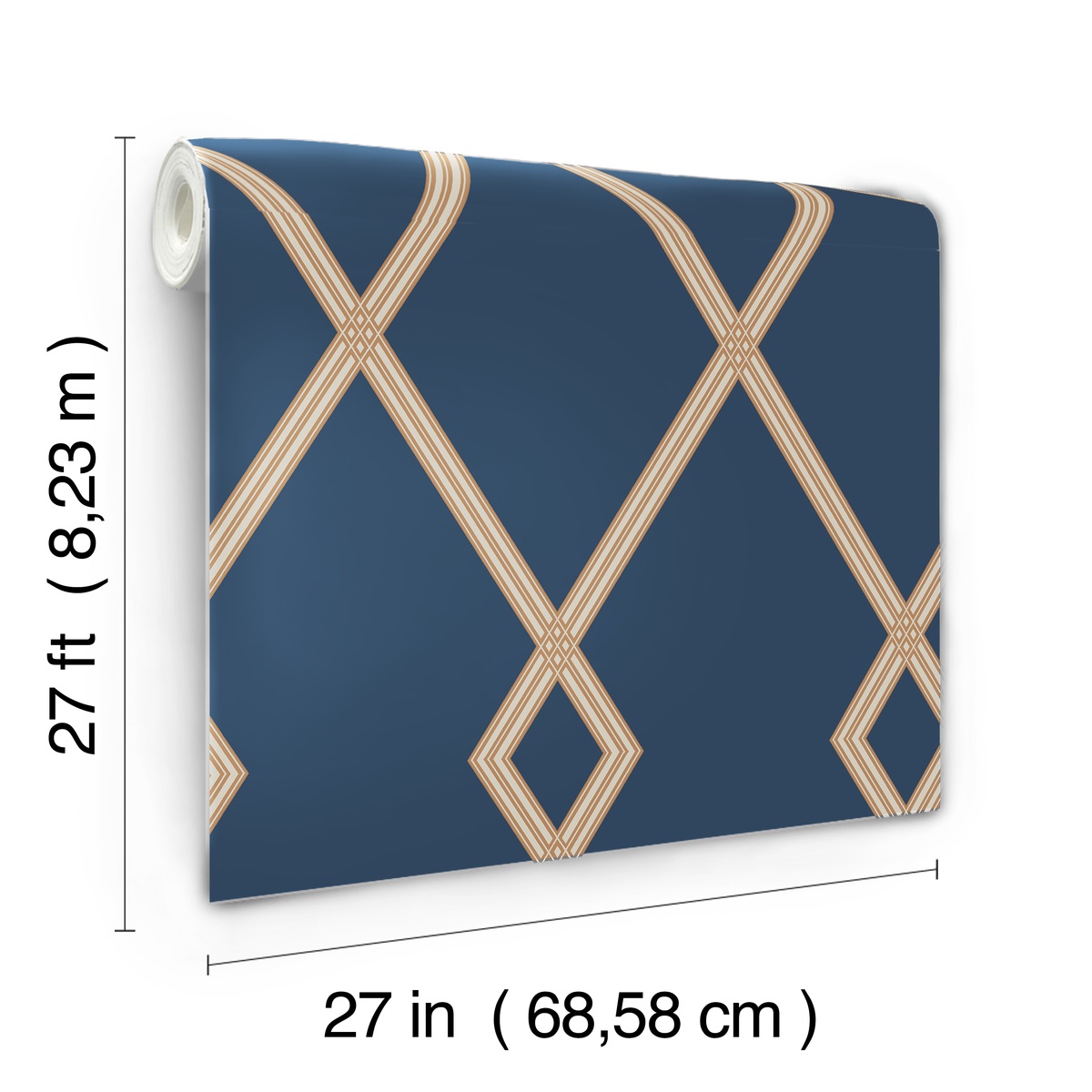 Обои York Conservatory Ribbon Stripe Trellis CY1506