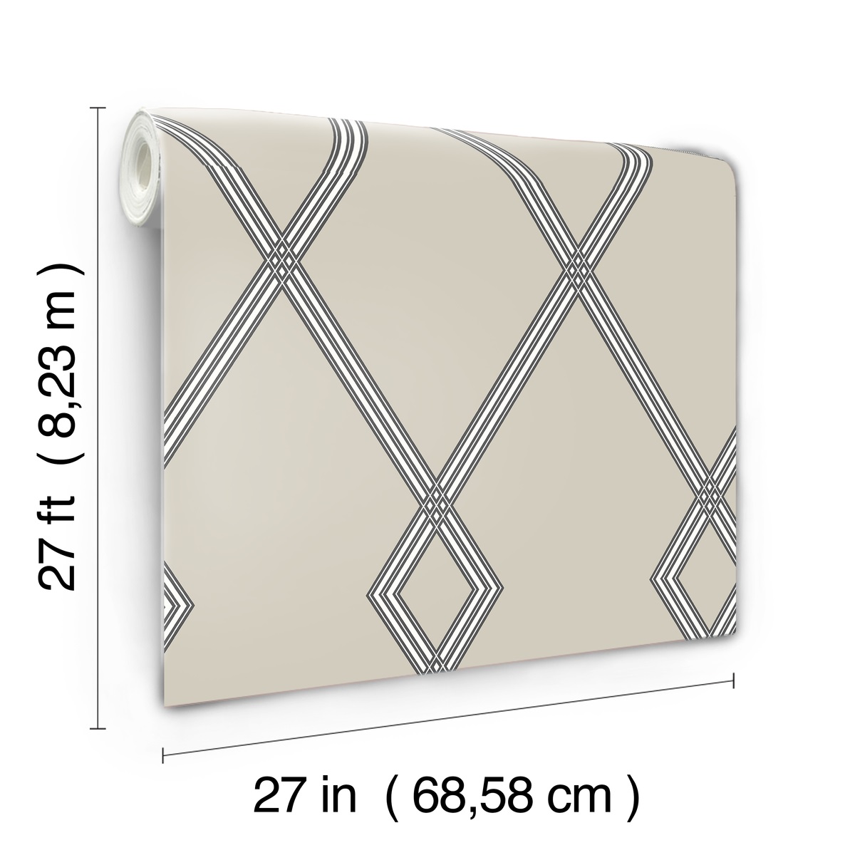 Обои York Conservatory Ribbon Stripe Trellis CY1510