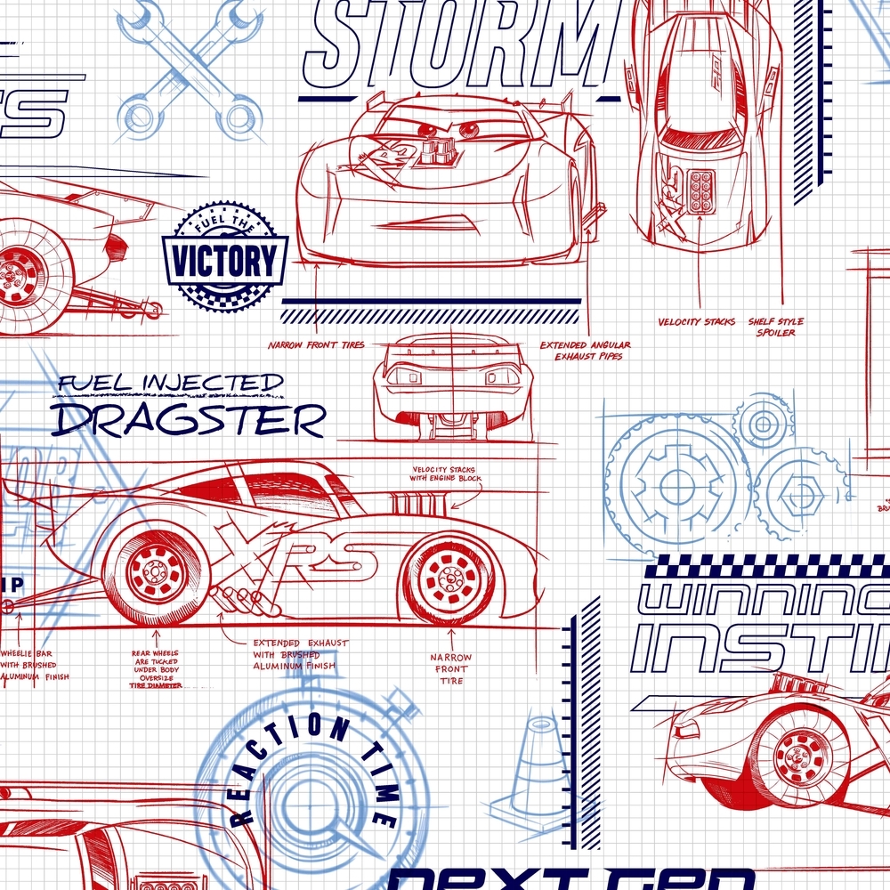 Обои York Disney IV Disney and Pixar Cars Schematic DI0915
