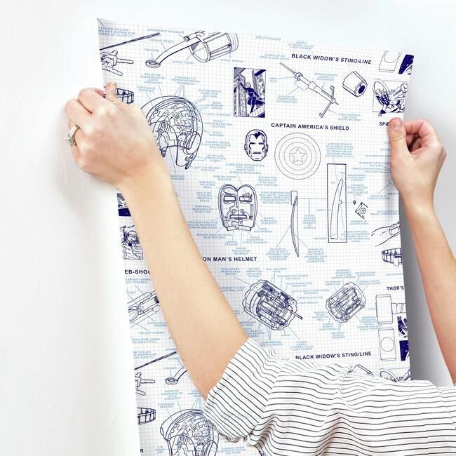 Обои York Disney IV Marvels Heroes Schematics DI0935