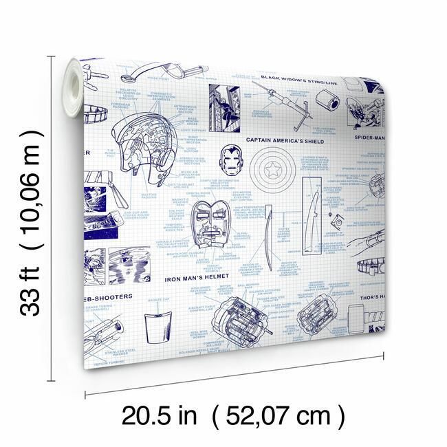 Обои York Disney IV Marvels Heroes Schematics DI0935