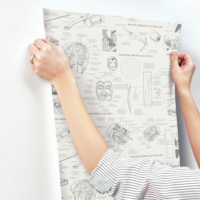 Обои York Disney IV Marvels Heroes Schematics DI0937 Обои York Disney IV Marvels Heroes Schematics DI0937