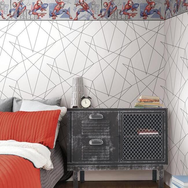 Обои York Disney IV Spider-Man Fracture DI0942 фото в интерьере Обои York Disney IV Spider-Man Fracture DI0942 фото в интерьере