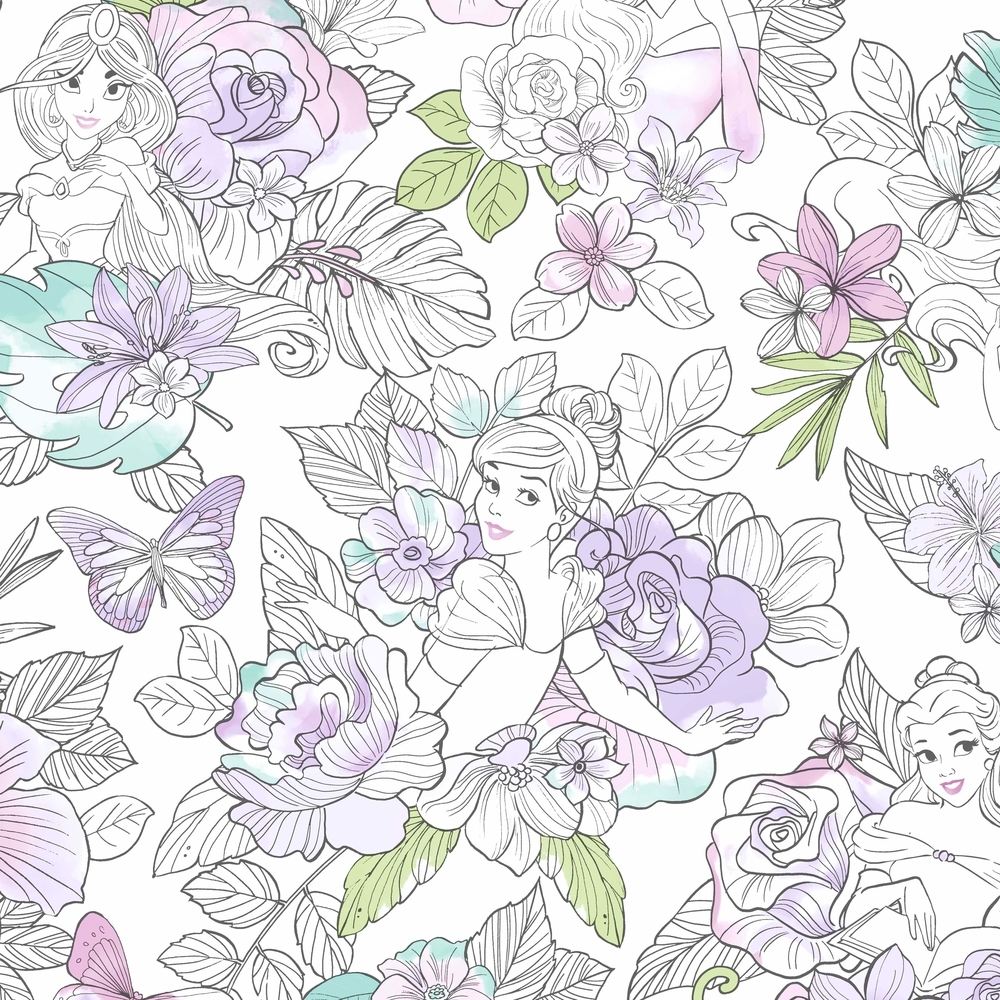 Обои York Disney IV Disney Princess Royal Floral DI0964