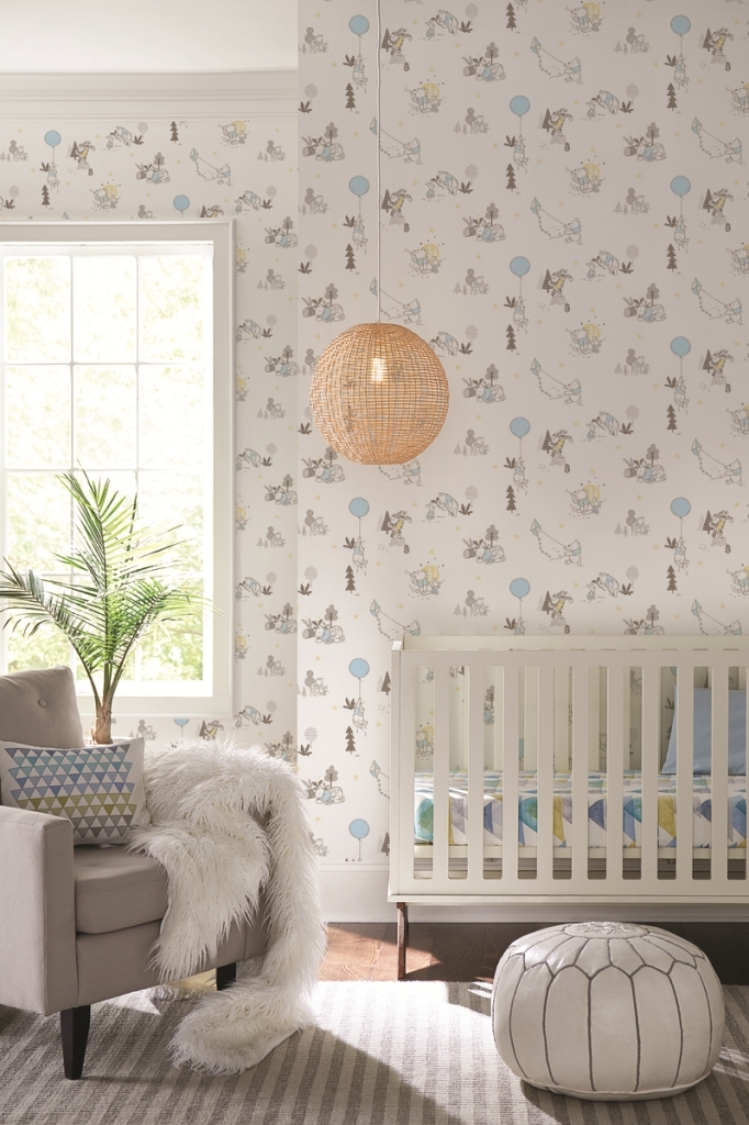 Обои York Disney IV Disney Winnie the Pooh Playmates DI0982 фото в интерьере