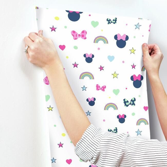 Обои York Disney IV Disney Minnie Mouse Rainbow DI0991 Обои York Disney IV Disney Minnie Mouse Rainbow DI0991