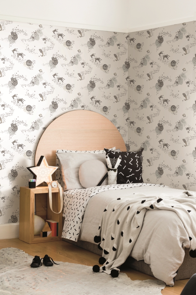 Обои York Disney IV Star Wars: Good Night Galaxy DI0997 фото в интерьере