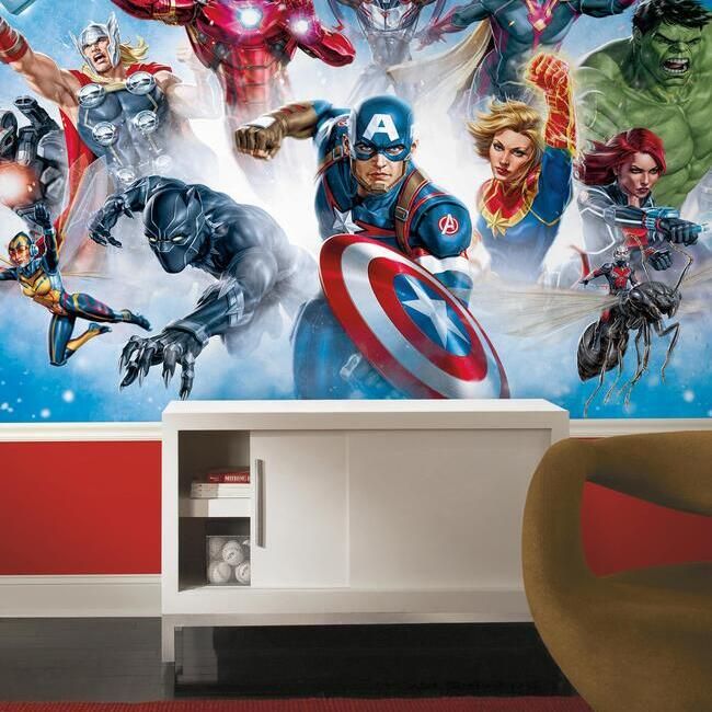 Панно York Disney IV Avenger Gallery Art RMK11411M фото в интерьере