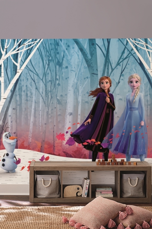 Панно York Disney IV Disney Frozen 2 Woodland Tree RMK11415M фото в интерьере