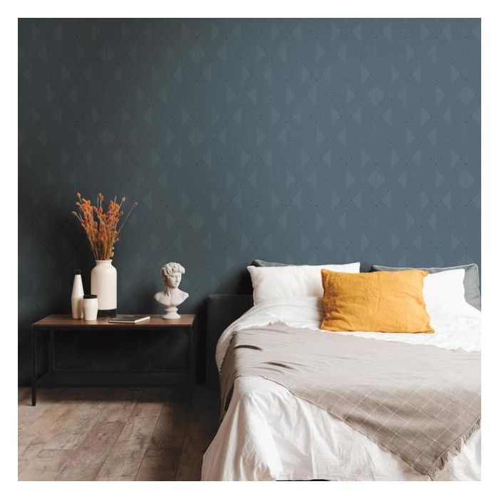 Обои York Geometric Resource Library Diamond Shadow GM7553 фото в интерьере