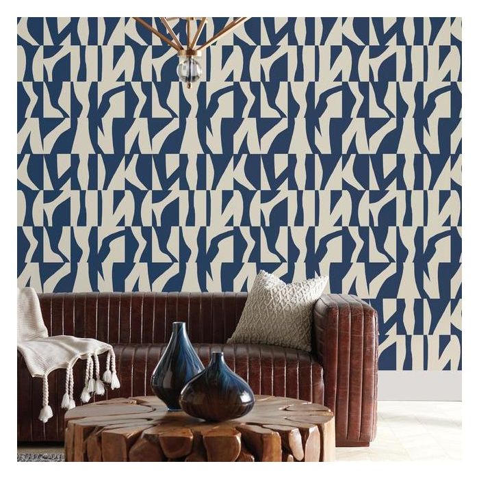 Обои York Geometric Resource Library Sketchbook GM7581 фото в интерьере