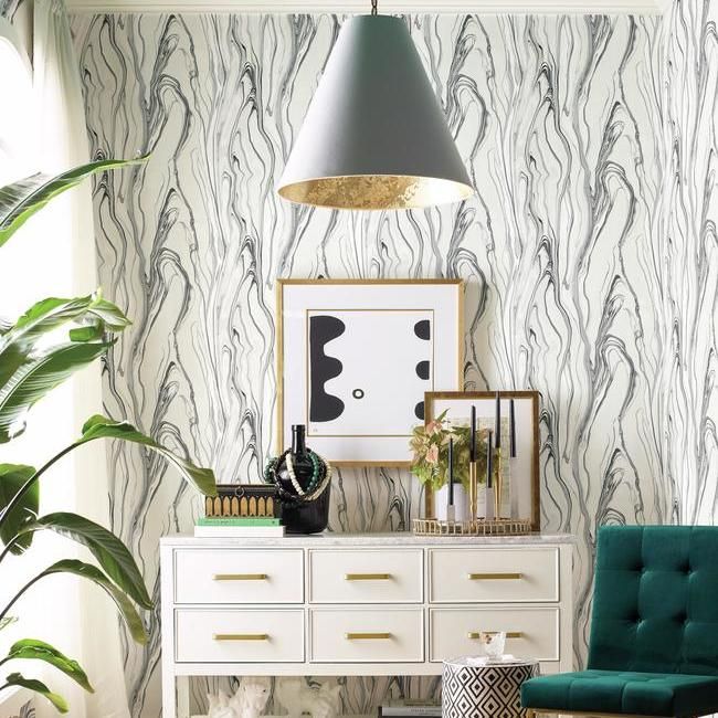 Обои York Impressionist CL2572 фото в интерьере