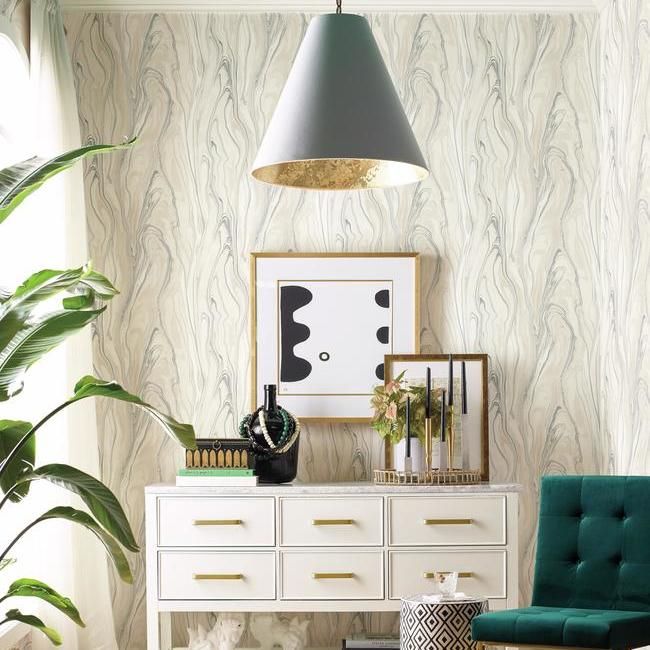 Обои York Impressionist CL2574 фото в интерьере