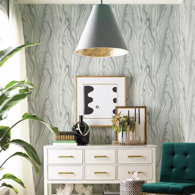 Обои York Impressionist CL2575 фото в интерьере