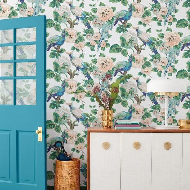 Обои York Modern Heritage 125th Anniversary Garden Plumer NV5516 фото в интерьере