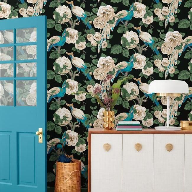 Обои York Modern Heritage 125th Anniversary Garden Plumer NV5517 фото в интерьере