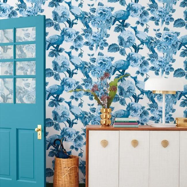 Обои York Modern Heritage 125th Anniversary Garden Plumer NV5518 фото в интерьере