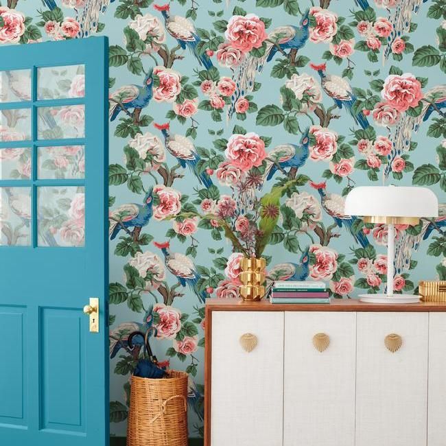 Обои York Modern Heritage 125th Anniversary Garden Plumer NV5519 фото в интерьере