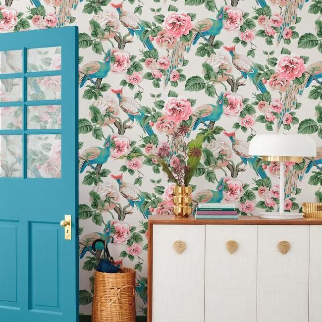 Обои York Modern Heritage 125th Anniversary Garden Plumer NV5520 фото в интерьере