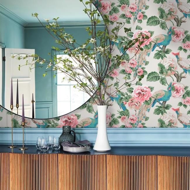 Обои York Modern Heritage 125th Anniversary Garden Plumer NV5520 фото в интерьере