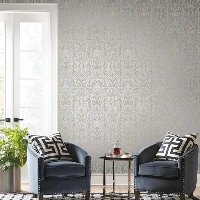 Обои York Modern Heritage 125th Anniversary Zelda NV5535 фото в интерьере