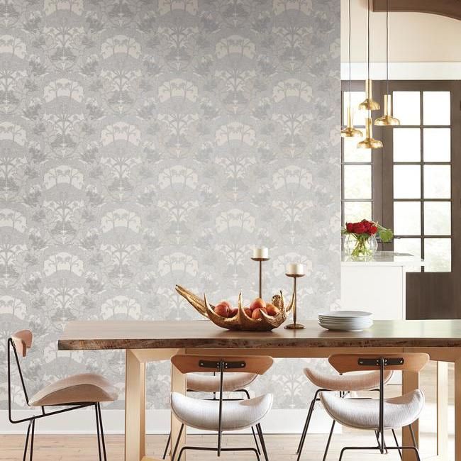 Обои York Modern Heritage 125th Anniversary Yarrow Nouveau NV5556 фото в интерьере