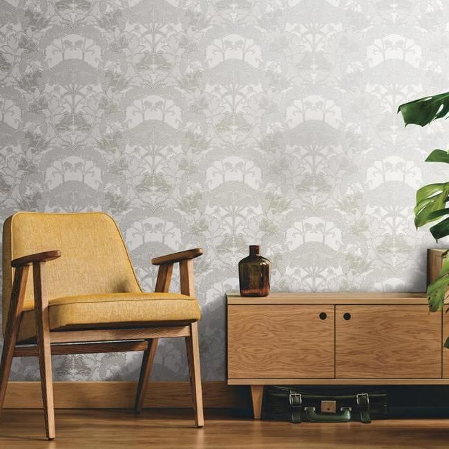 Обои York Modern Heritage 125th Anniversary Yarrow Nouveau NV5556 фото в интерьере